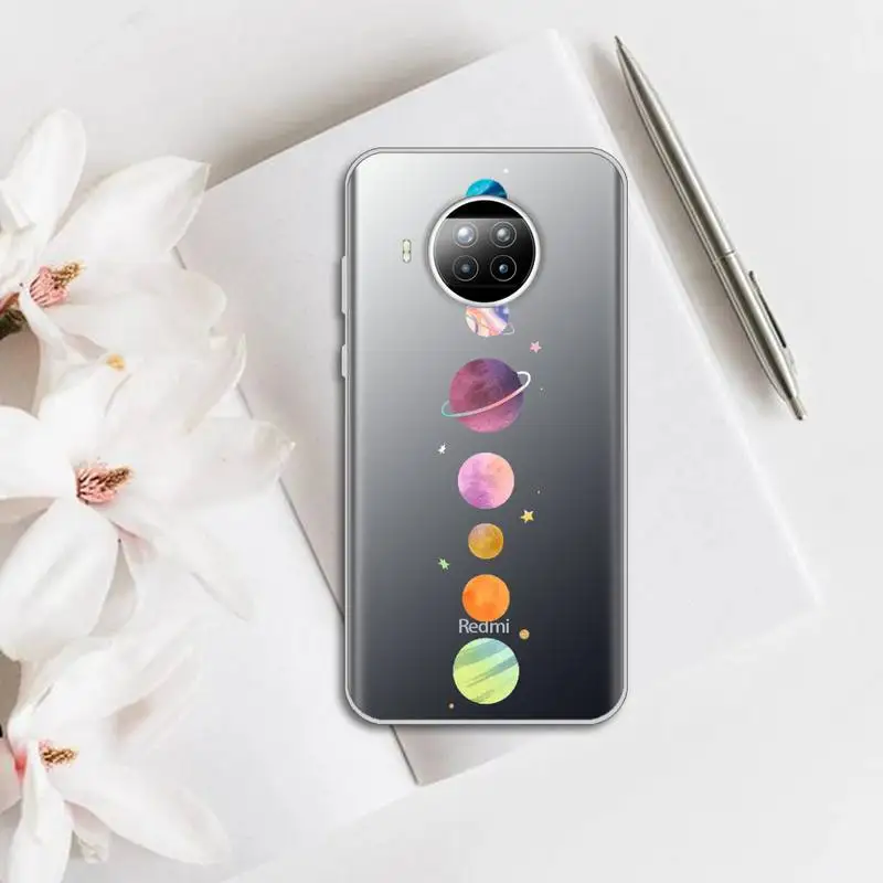 

Starry Universe Phone Case Transparent for Xiaomi mi note 10 8 9 t HUAWEI p30 40 11 Samsung S 8 9 10 20 pro lite