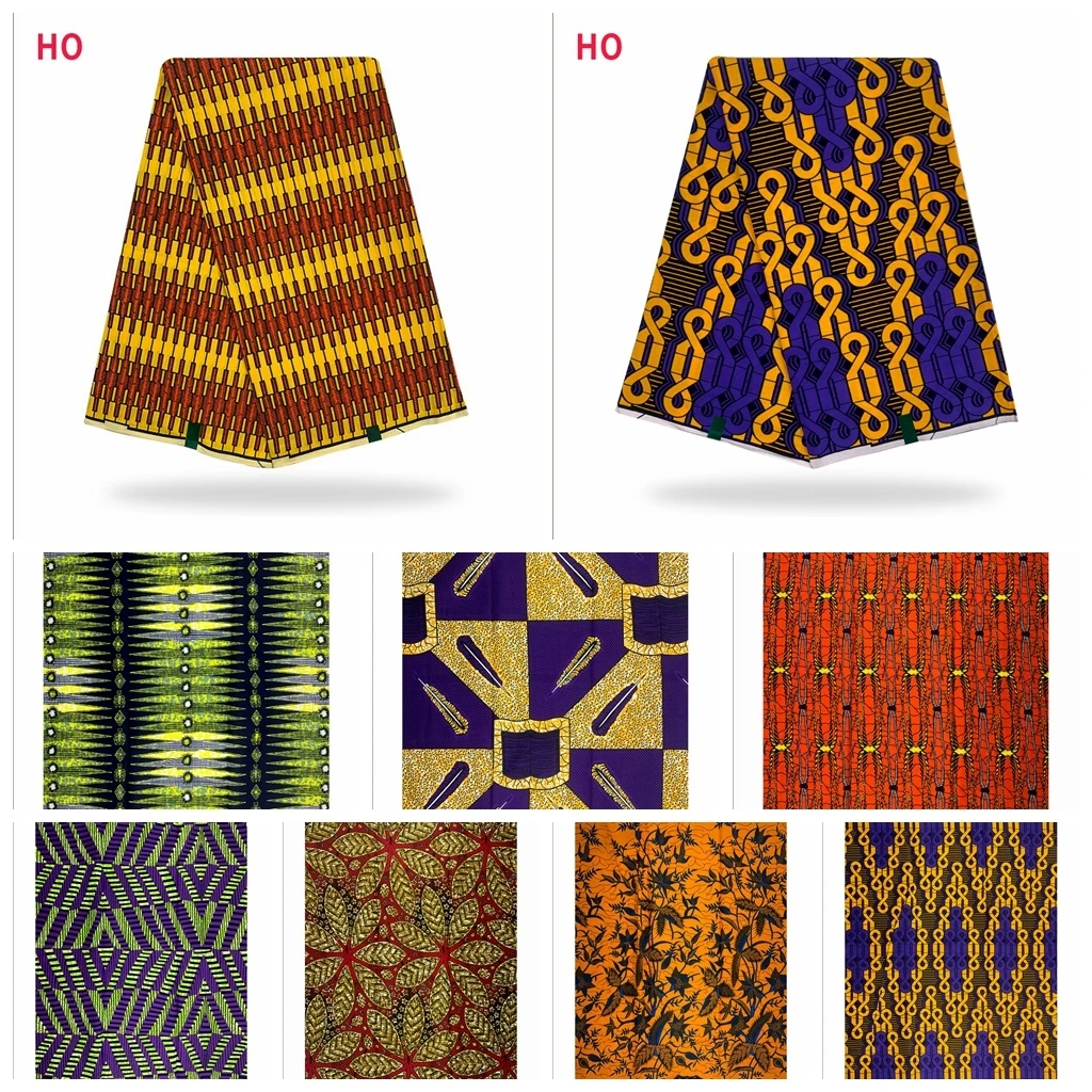 

Настоящий настоящий воск, высокое качество, африканская ткань, воск, принт, хлопок 100% P, нигерийская оригинальная африканская ткань, воск, Тк...