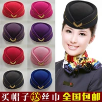 new stewardess hat front ceremonial stage hat band cap fedora hat for woman fascinators for women elegant 2020