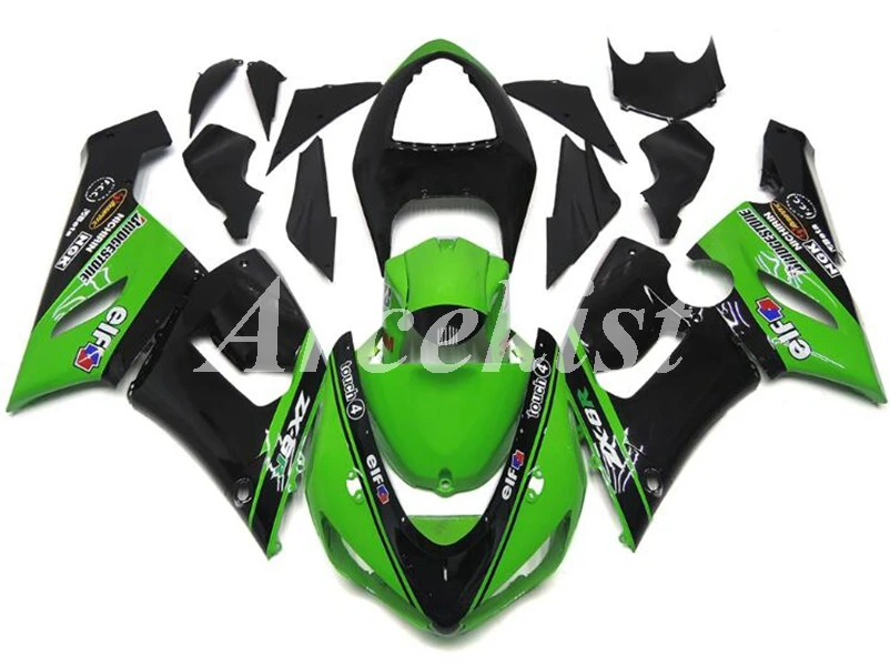 

4 Free Gifts New ABS Motorcycle Fairings Kit Fit for kawasaki Ninja ZX6R 636 2005 2006 6R 05 06 ZX-6R Fairing set black green