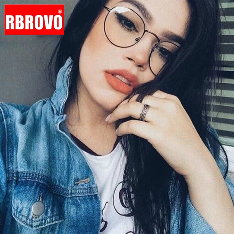 RBROVO 2021 Модные металлические солнцезащитные очки Женские винтажные брендовые