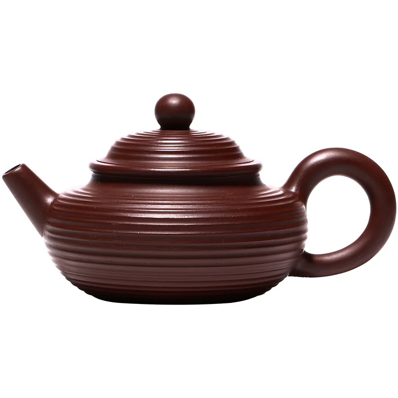 

Yixing thread horizontal handmade purple clay teapot household teapot