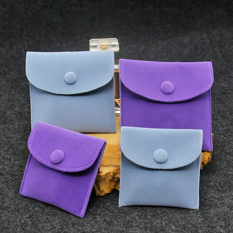 Небесно-Голубой бархатный мешок с пряжкой для ювелирных изделий 1 шт. свадебный