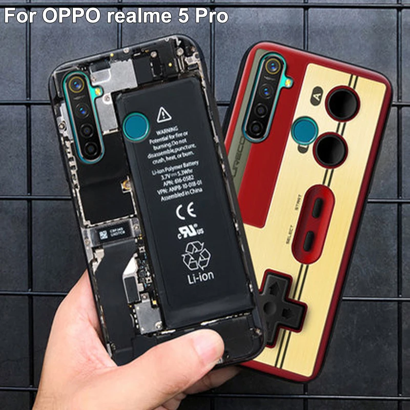 

For Oppo Realme 5 pro case Realme 5pro back cover retro Painted soft silicone TPU bumper phone cases For Oppo Realme5 pro
