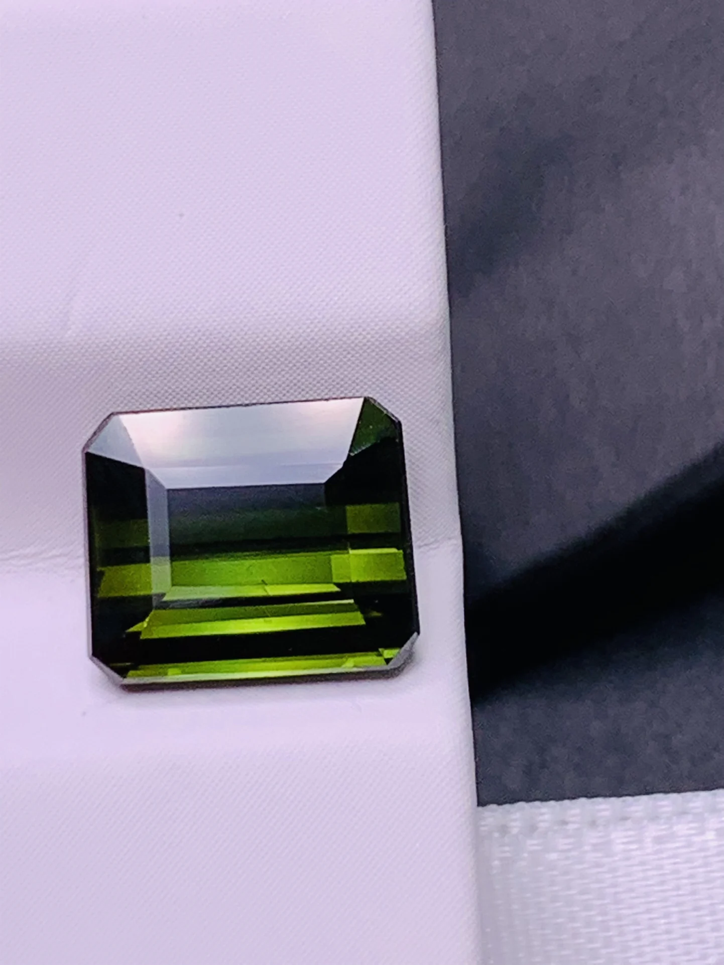 Pure natural tourmaline can be inlaid with rings or pendants dark green  rectangle accessories gem jewelry edelsteine natur taki