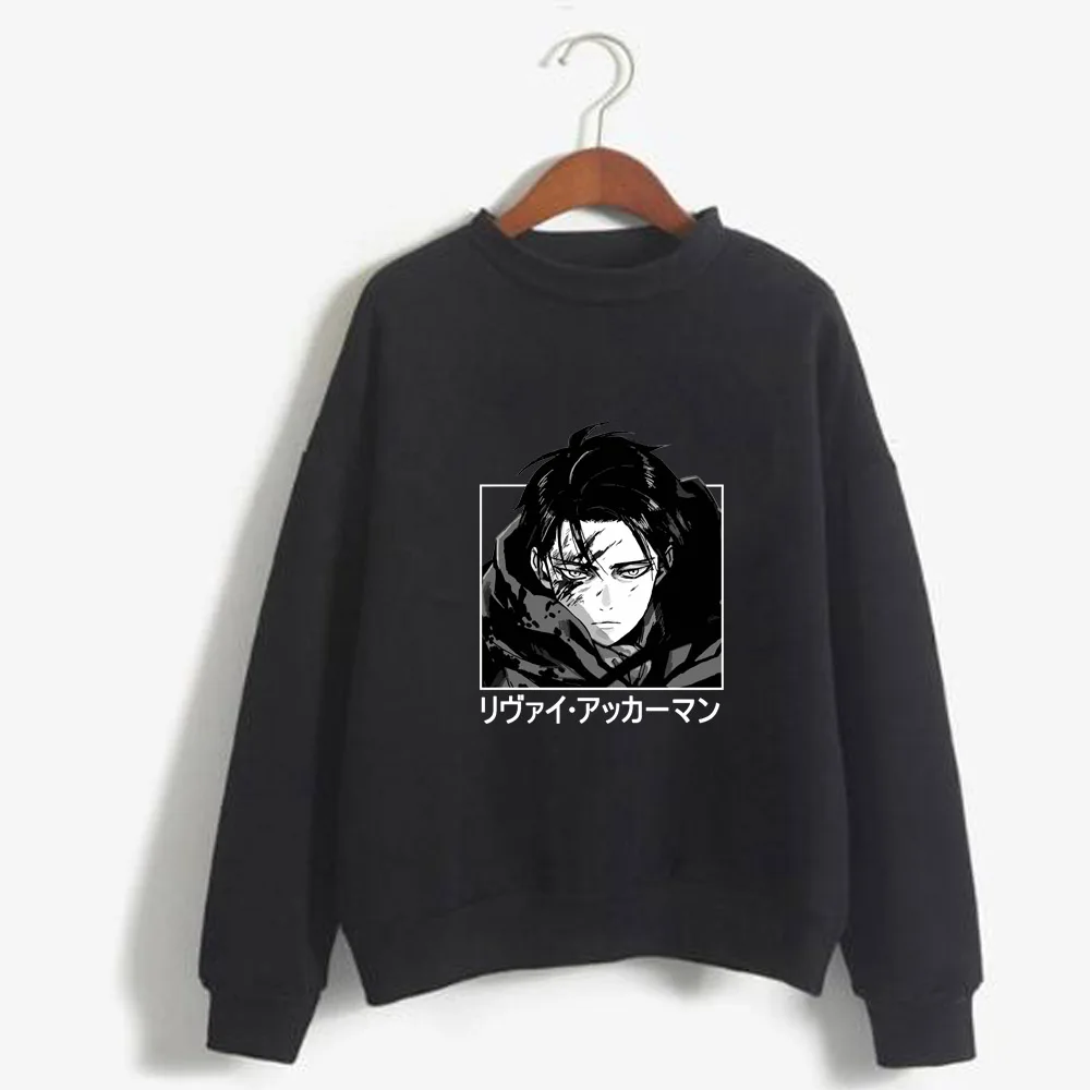 

Attack On Titan Sweatshirt Long Sleeve Anime Print Top Unisex Loose