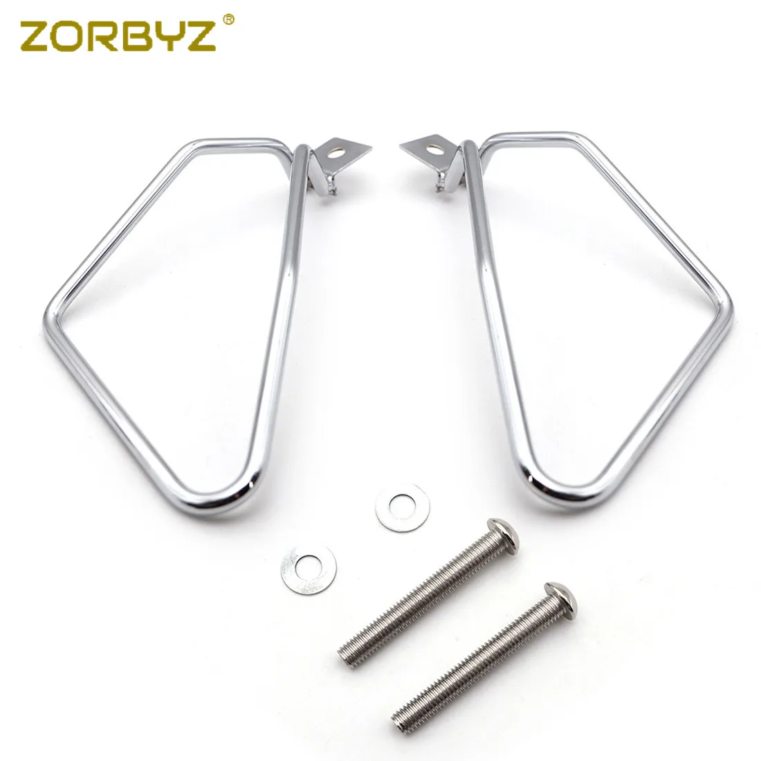 ZORBYZ хромированная металлическая седельная сумка с креплением для Harley Sportster XL883 Dyna