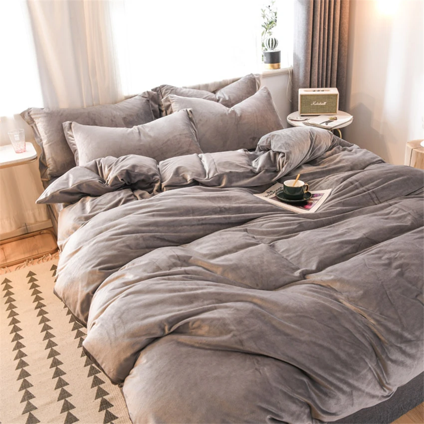 Горячее предложение! Распродажа! Хрустальный Бархатный комплект постельного