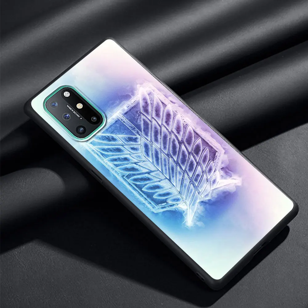 

Attack On Titan Anime Luxury Soft Phone Case Cover for OnePlus 9 9R 8T 8 7T 7 Pro Plus 5G Z Silicone Shockproof Coque Shell