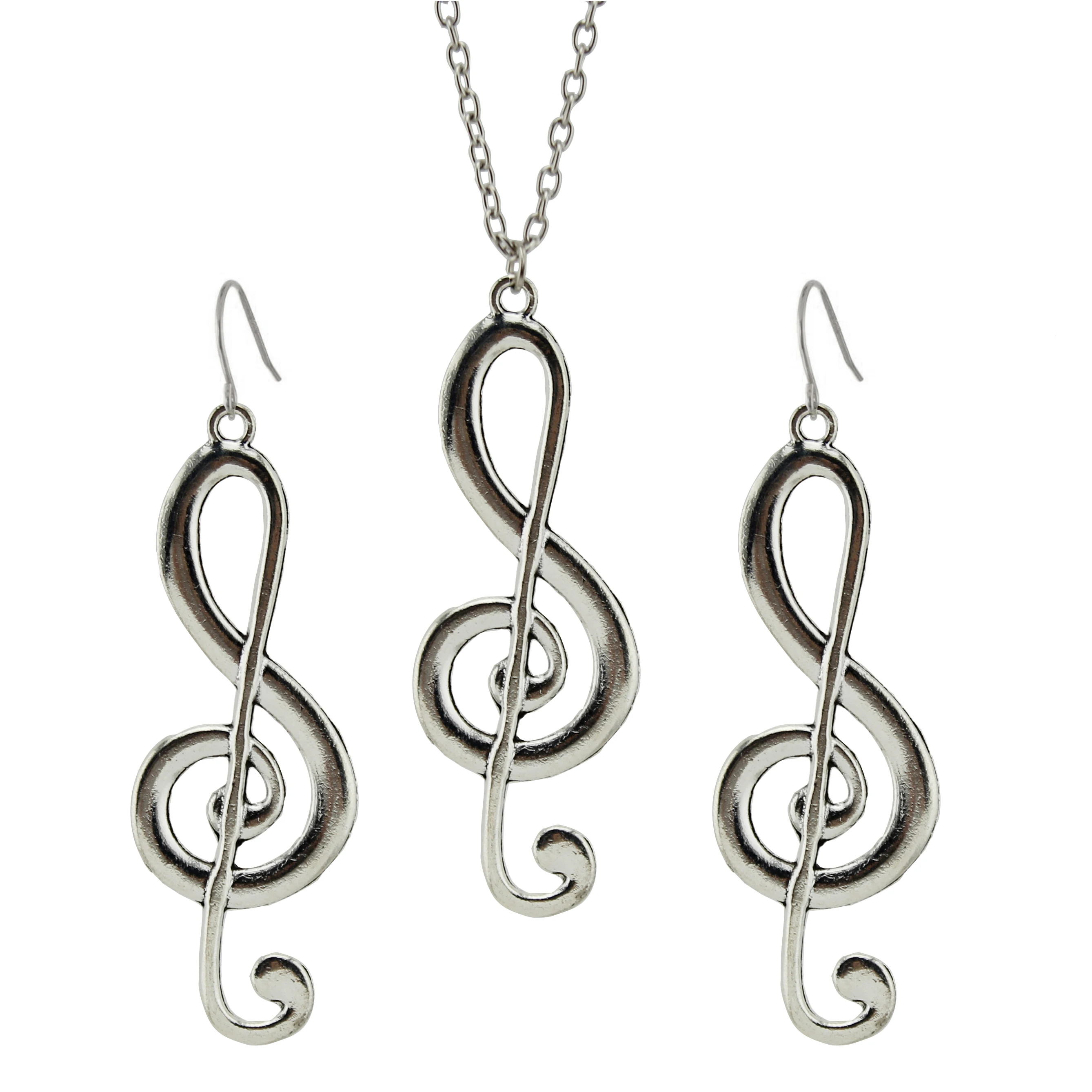 2019 модные ювелирные изделия винтажный кулон в виде музыкальных нот короткое
