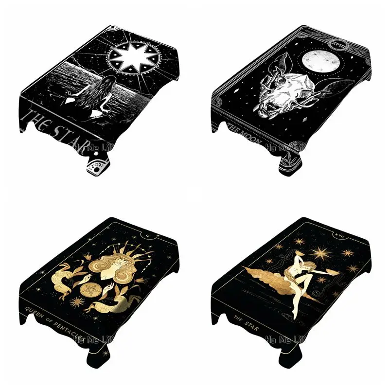 Звезды и луна Таро черная белая средневековая Европейская гадания от Ho Me Lili