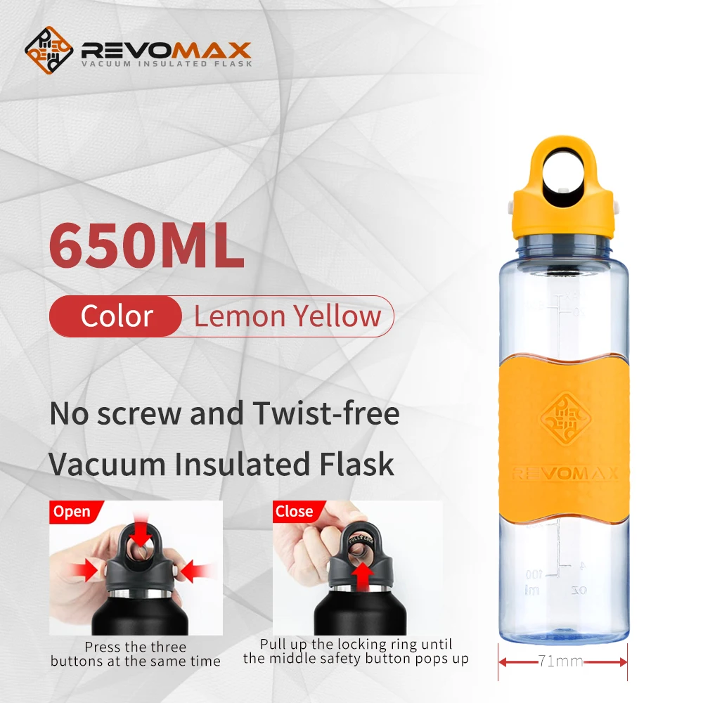 

New Arrivals round Plastic Water Bottle drinking water bottle BPA free sport bottle tritan with silicone sleeve