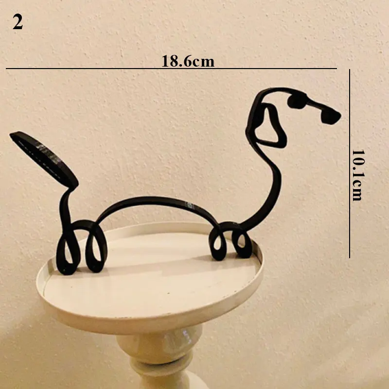 Минималистичное искусство скульптура собаки украшение персонализированный