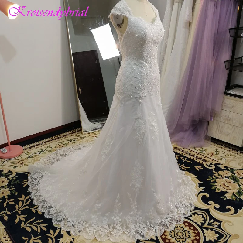 DZW001 robe de mariage красивые свадебные платья русалки фабричные реальные фотографии 2019
