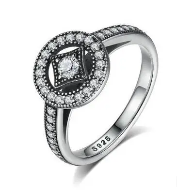 7 925 Sterling Silver Headband Ring Two Hearts and Valentine's Day Love Jewelry Ring - Main Stone Color: 7