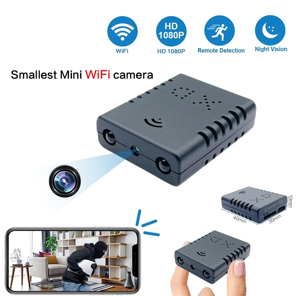 

HD 1080P Mini Camera Home Security Wifi USB Micro Camcorder Motion Detection Night Vision DV DVR Video Secret Cam Suppot 128 GB