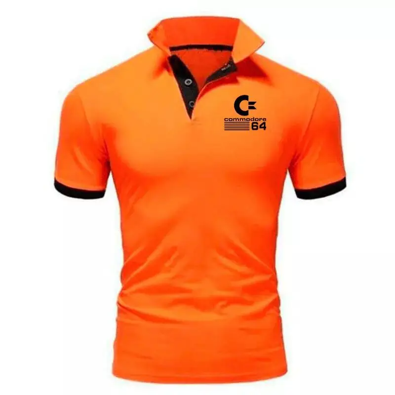 

Новинка лета 2022, Мужская рубашка поло 64-го цвета, дышащая брендовая модная мужская одежда с принтом, Повседневная рубашка поло
