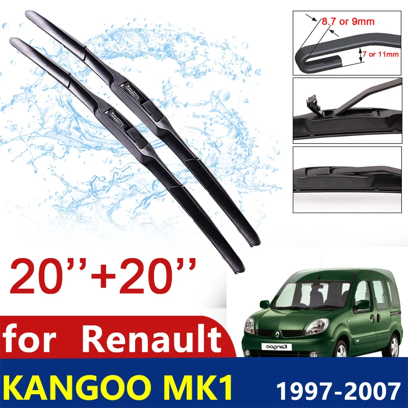 

Для Renault Kangoo MK1 1997 ~ 2007 1998 1999 2000 2001 2002 2003 2004 2005 2006 переднее ветровое стекло авто автомобильные стеклоочистительные полосы, аксессуары