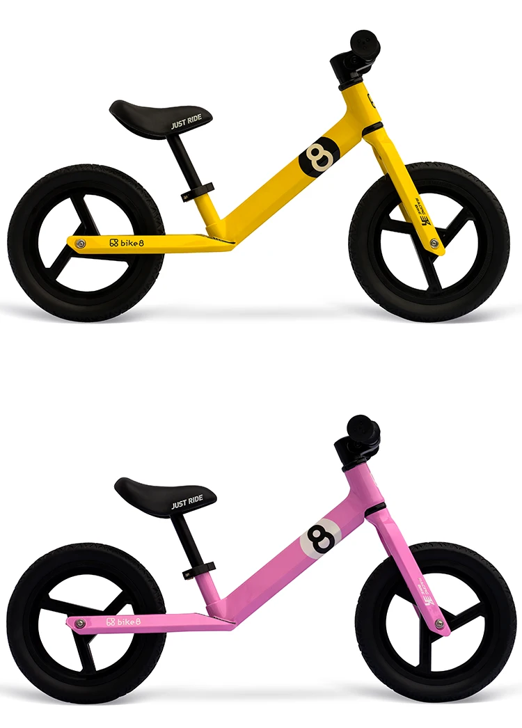 Bike8R король кривых Детей Баланс Велосипед беспедальный безопасный лет ребенок безопасный велосипед ребенок скользящий велосипед 2,3 кг