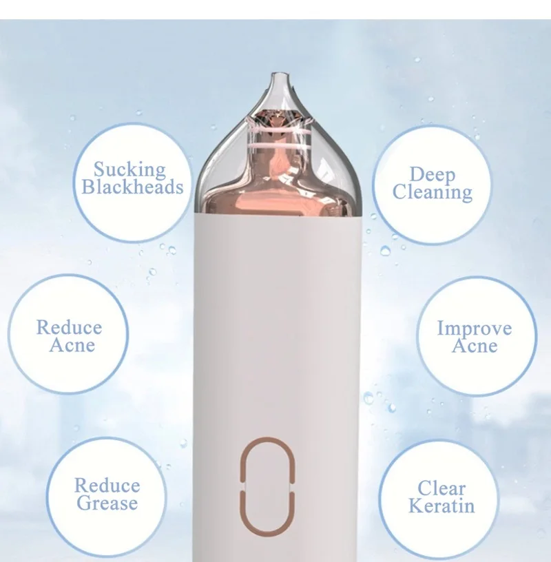 Blackhead Remover Acne Pore Cleaner Vacuum Electric Nose Face Deep Cleaner Pimple Remover Suction Facial Diamond Skin Care Tool