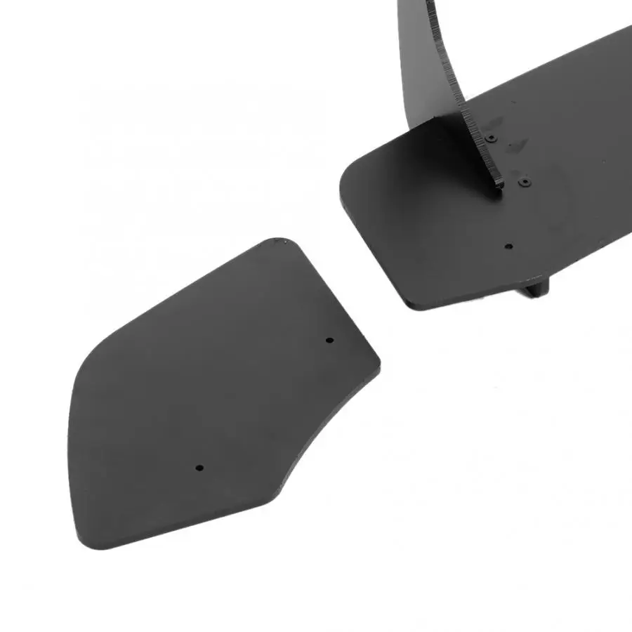 Матовый черный Автомобильный диффузор для заднего бампера с боковыми