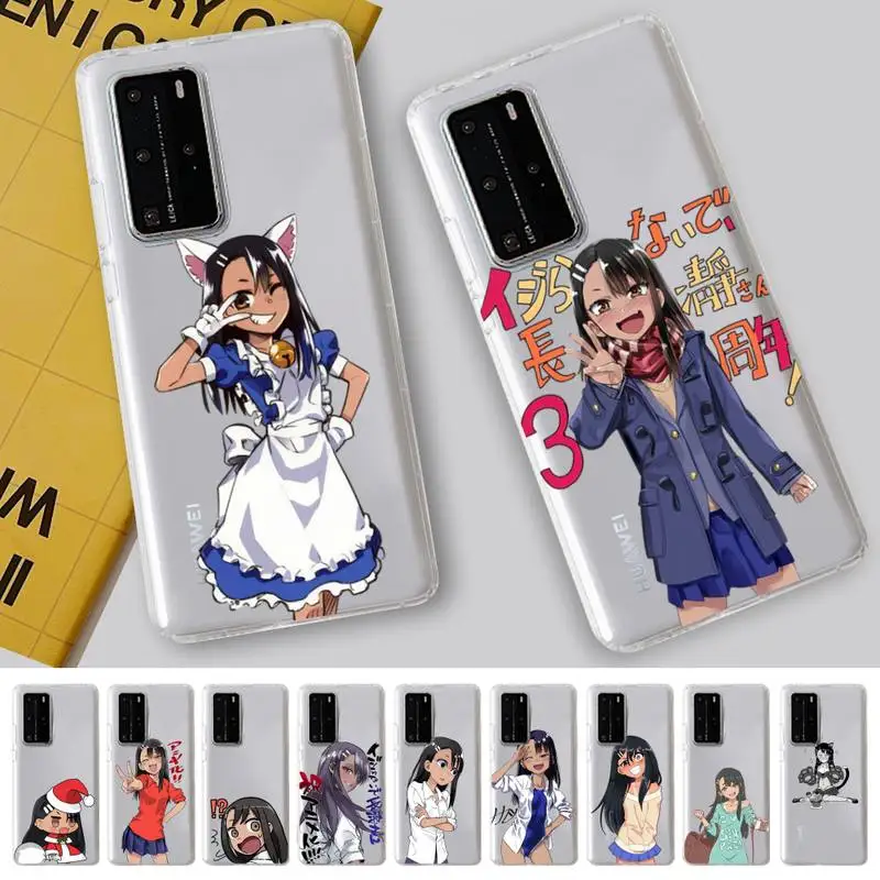 

Yinuoda nagatoro san anime aesthetic Phone Case For Huawei P 20 30 40 pro lite Psmart2019 Honor 8 10 20 Y5 6 2019 Nova3E