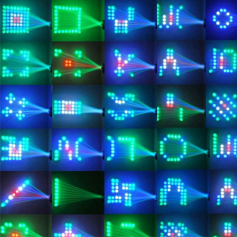 Светодиодный прожектор с голосовым управлением маленький диско светильник 64