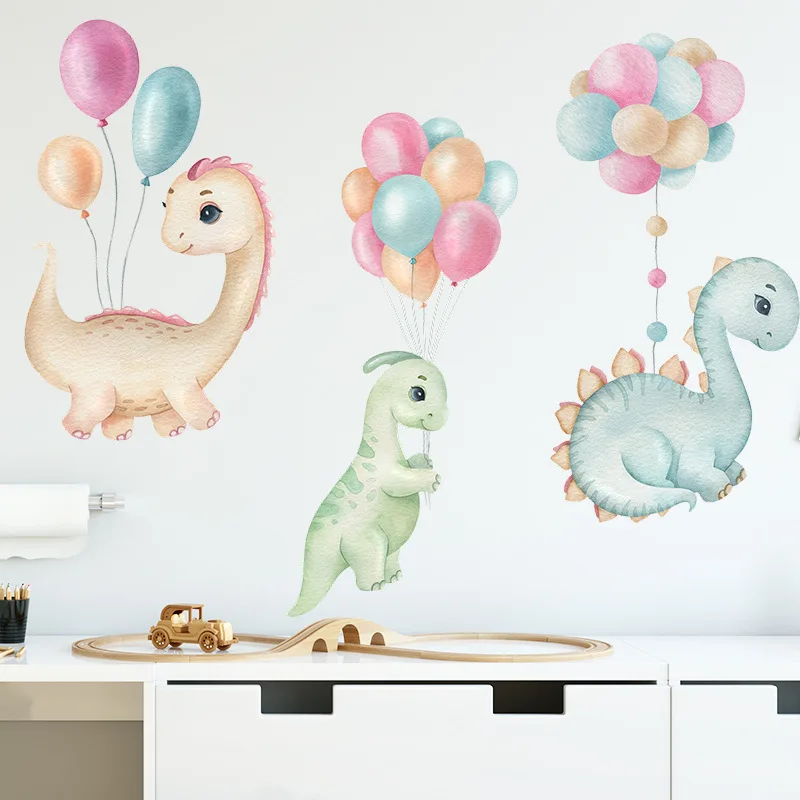 

Cartoon Dinosaurs Wallpaper For Baby Room Decor Cute Animals Wall Sticker Kids Room Vimyl Decal For Nursery Decoration Aesthetic
