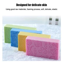 bath sponge lace printed scrub shower baby bath scrubber exfoliating beauty skin care sponge face cleaning spa bath ball 1pc
