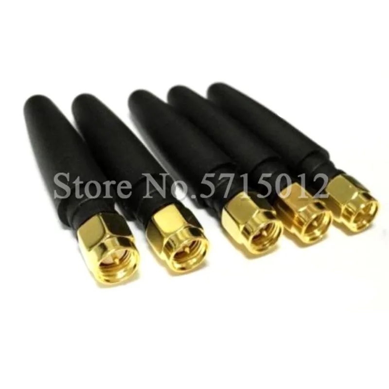

2pcs 2.4G Straight Head Small Pepper Type Antenna SMA Male Head Interface For WIFI 2.4G 3G Module Small Aerial 2DB Gain 5cm