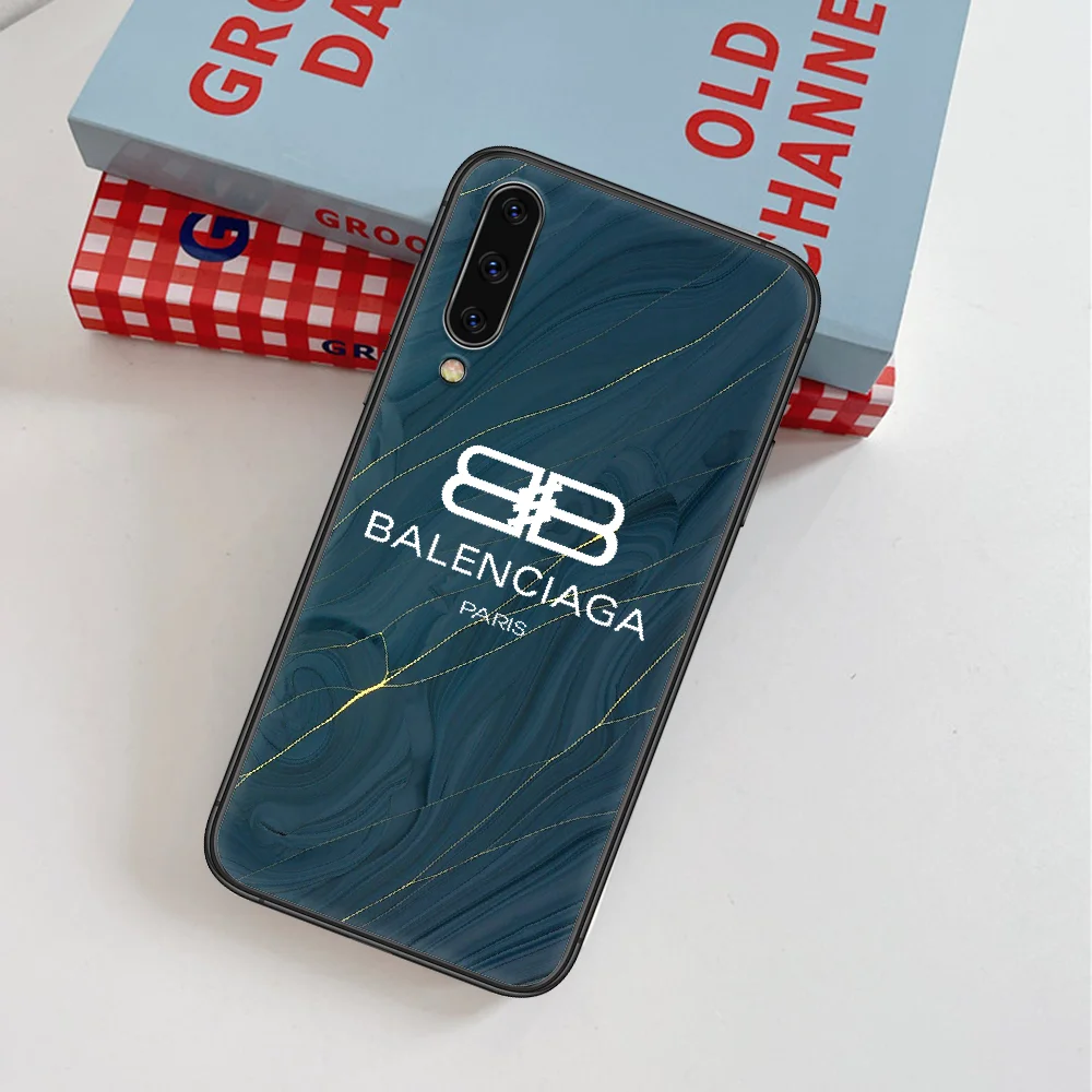 

France Luxury Fashion Trend Brand Phone Case For Samsung Galaxy Note S 8 9 10 20 Plus E Lite Uitra black Cell 3D Hoesjes Trend