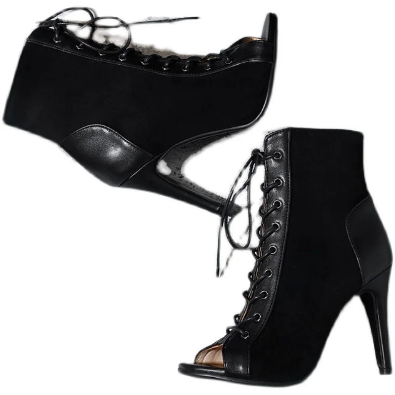 

Plus Size Shoes 2021 Spring New Thin High Heel Fish Mouth Sandals Women's Summer Large Short Cool Boots Fashion for Women Shoe