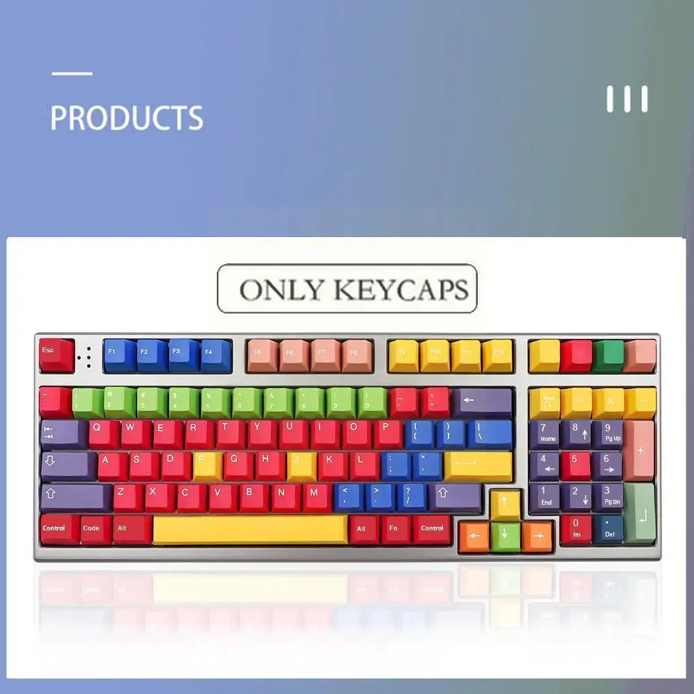 

Колпачки для механической игровой клавиатуры F8g7, 131 клавиш