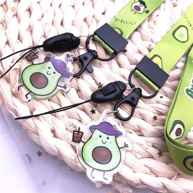 1 шт. ремешок для ключей авокадо ID-карта мобильный телефон сделай сам держатель