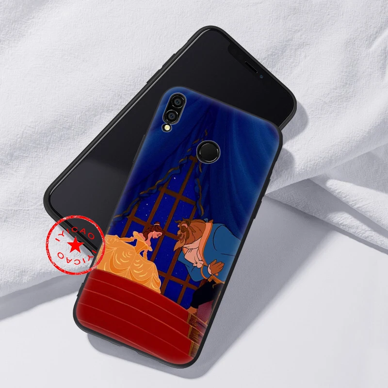 IYICAO Красавица и Чудовище мягкий чехол для huawei Honor 20 10 9X9 8X 8C 8 7X 7A 6A Lite рro вид