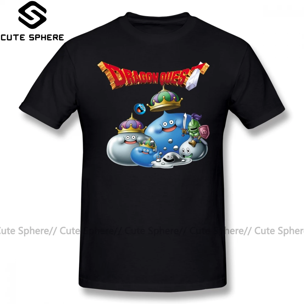 Дракон Квест футболка Dragon Quest Slime с коротким рукавом больших размеров