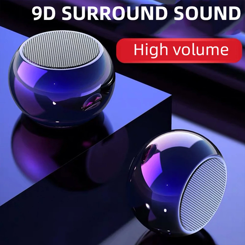 

Colorful BM3D One for Two Bluetooth Speakers Aluminum Alloy Bass Small Steel Cannon TWS Wireless Mini Speaker