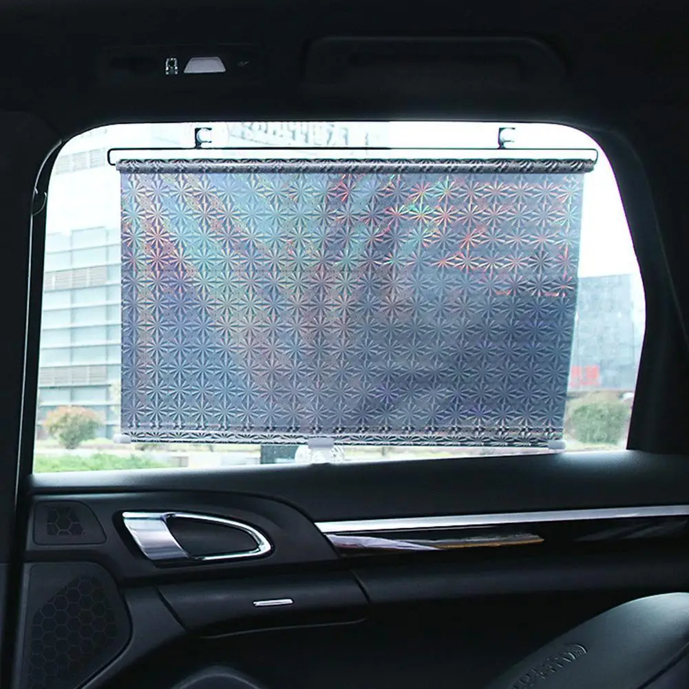 

New Retractable Car Auto Side Window Sunshades Sun Shade Visor Roller Blind Summer Protection Window Film