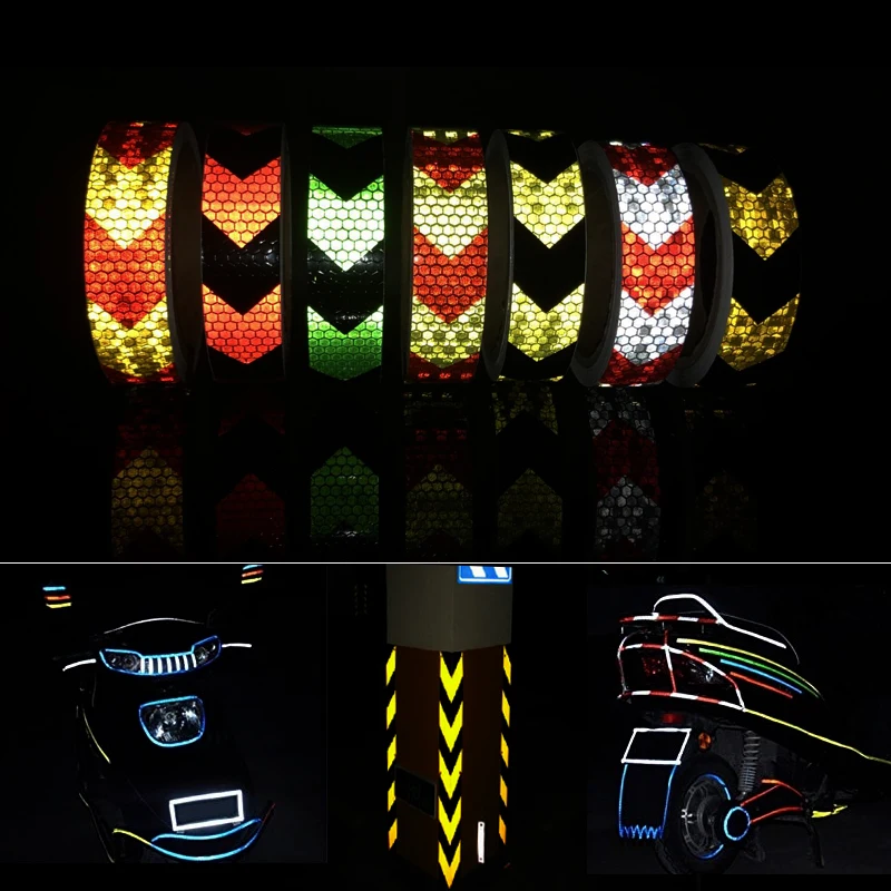

Waterproof Safety Reflective Stickers Strip Decal Tape For Car