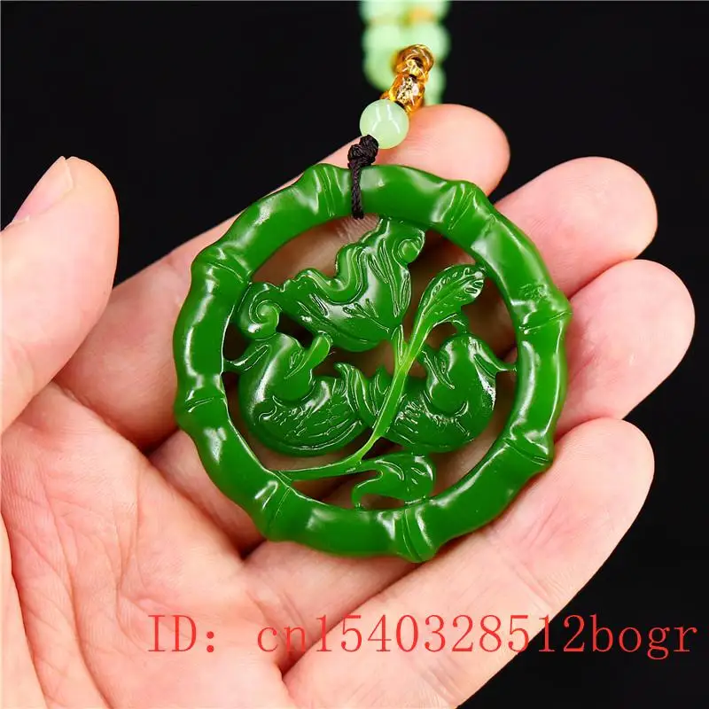 

Jade Bird Pendant Lovebirds Gifts Carved Amulet Necklace Jewelry Fashion Natural Chinese Charm Double sided Jadeite