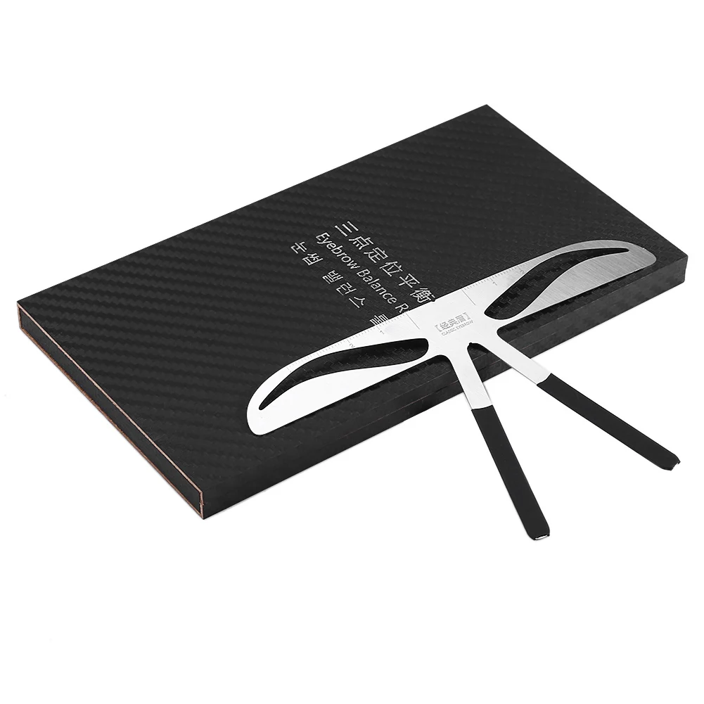 DIY линейка для бровей макияж формирующая татуировка Трехточечное