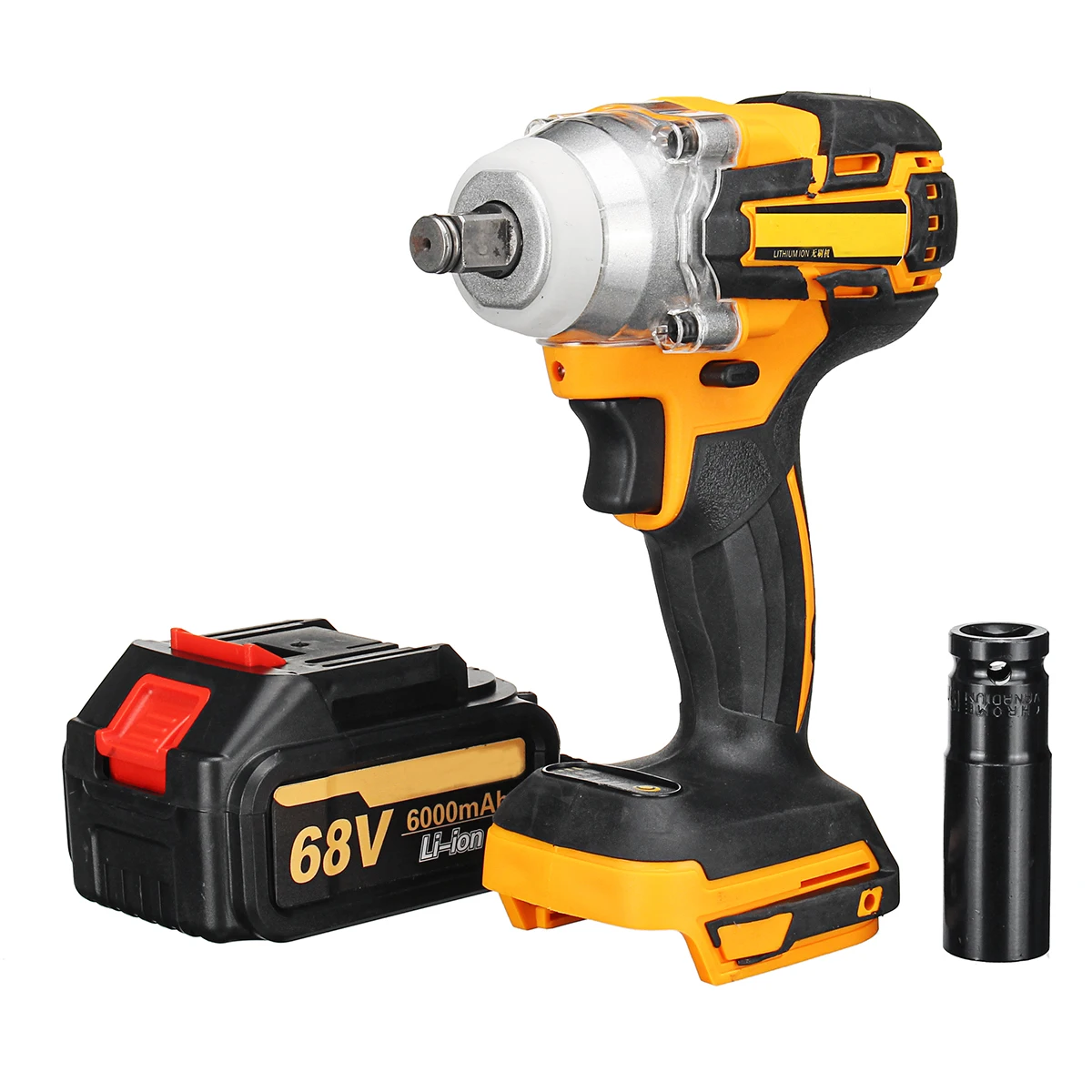 Беспроводной Электрический ударный гайковерт Drillpro 1/2 дюйма 2 шт. литий-ионный