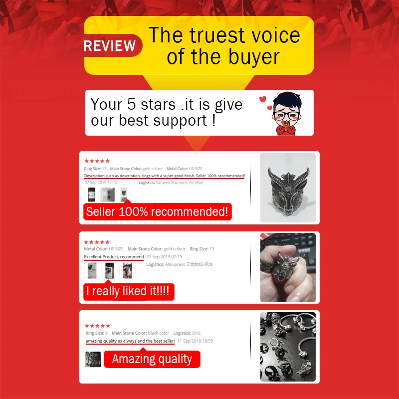 Мужское кольцо с головой козла BEIER винтажное уникальное байкерское ювелирное