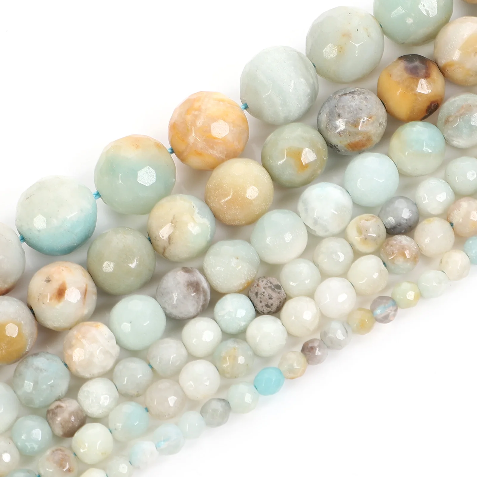 16&quotStrand Beads Natural Stone Jewelry Faceted Blue Red Lava Round Loose Spacer For Making Bracelet 4-12mm | Украшения и