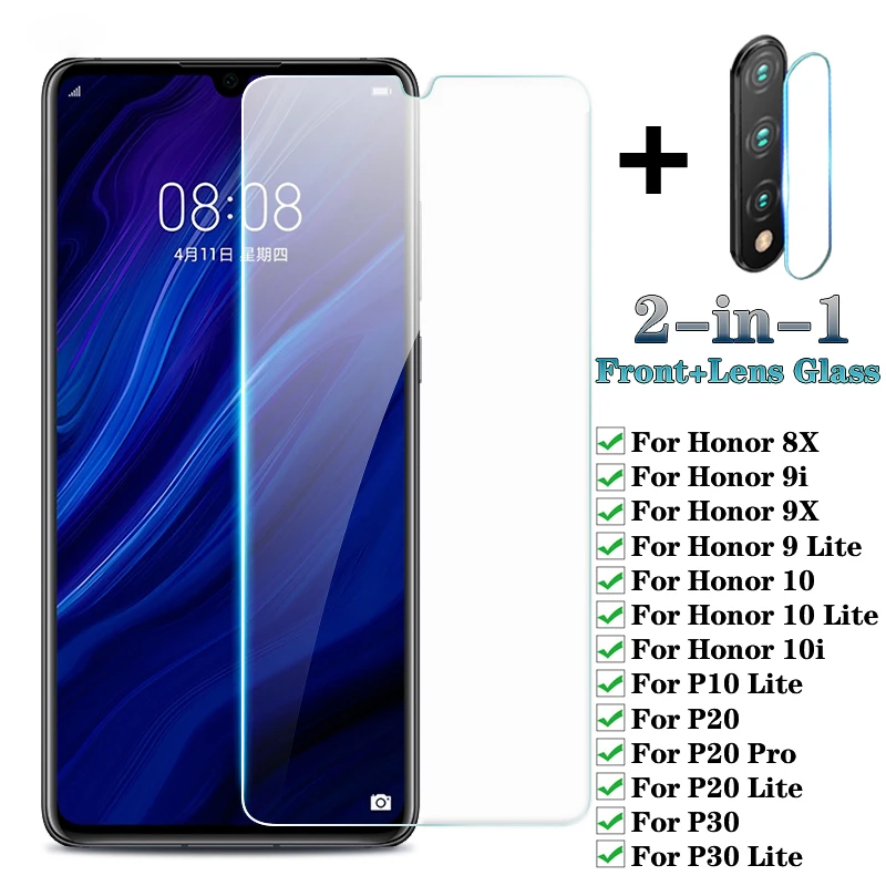 Закаленное стекло для Huawei P20 Pro P30 защитная пленка huawei Honor 8X 9X 10i 10 Lite Защитная