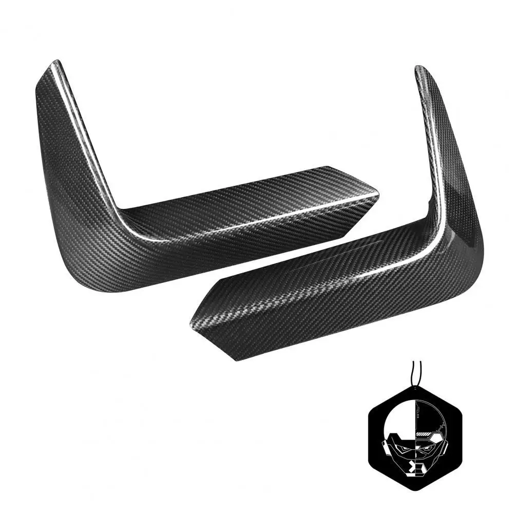 

2Pcs Back Bumper Sticker Protective Rainproof Carbon Fiber Black Rear Bumper Trim for BMW M Series F80 M3 Sedan 2014-up