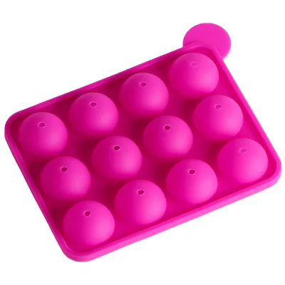 

Silicone 12 Holes Mold DIY Baking Tool Silicone Pop Lollipop Mold Chocolate Ball Cupcake Cookie Candy Maker Handmade Cake Mold