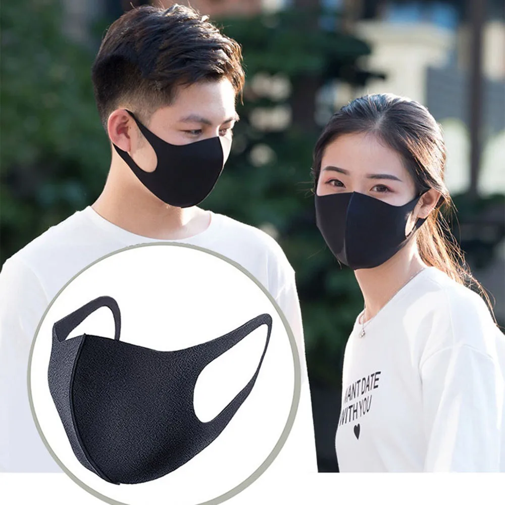 

Fashion Thin Ice Silk Mouth Women's Adult Masks Face Protection Dust-Proof Windproof Cosplay Men Mask Party Costume Breathable
