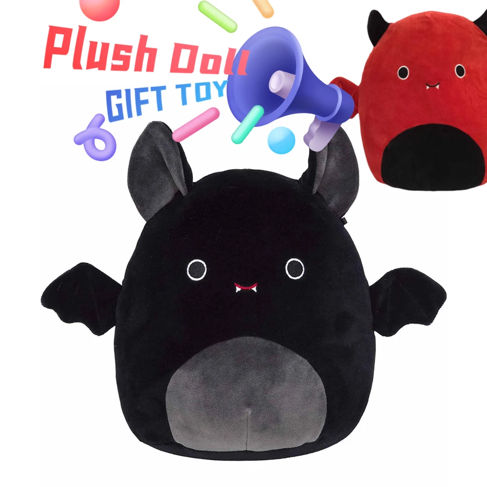 Игрушка плюшевая аниме летучая мышь Милая Черная красная набивные звери игрушки