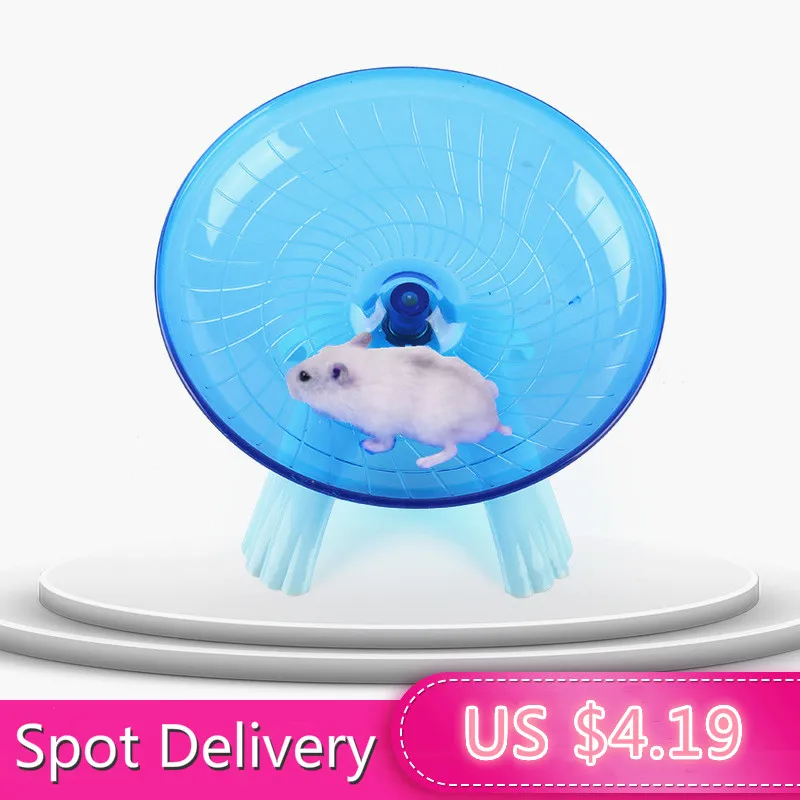 1PC Pet Exercise Wheel Hamster Running Disc Plastic 18cm Diameter Stable Silent Sport Jogging Pink Blue Color Removable | Дом и сад